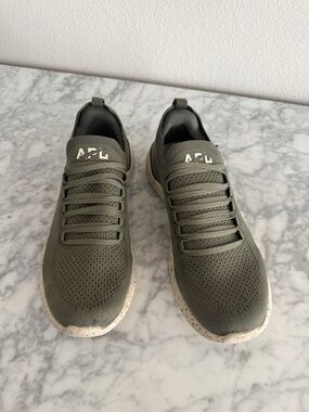 APL Women’s TechLoom Breeze Olive Knit Athletic Sneakers